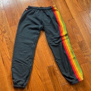 Aviator Nation Large stripe sweatpants